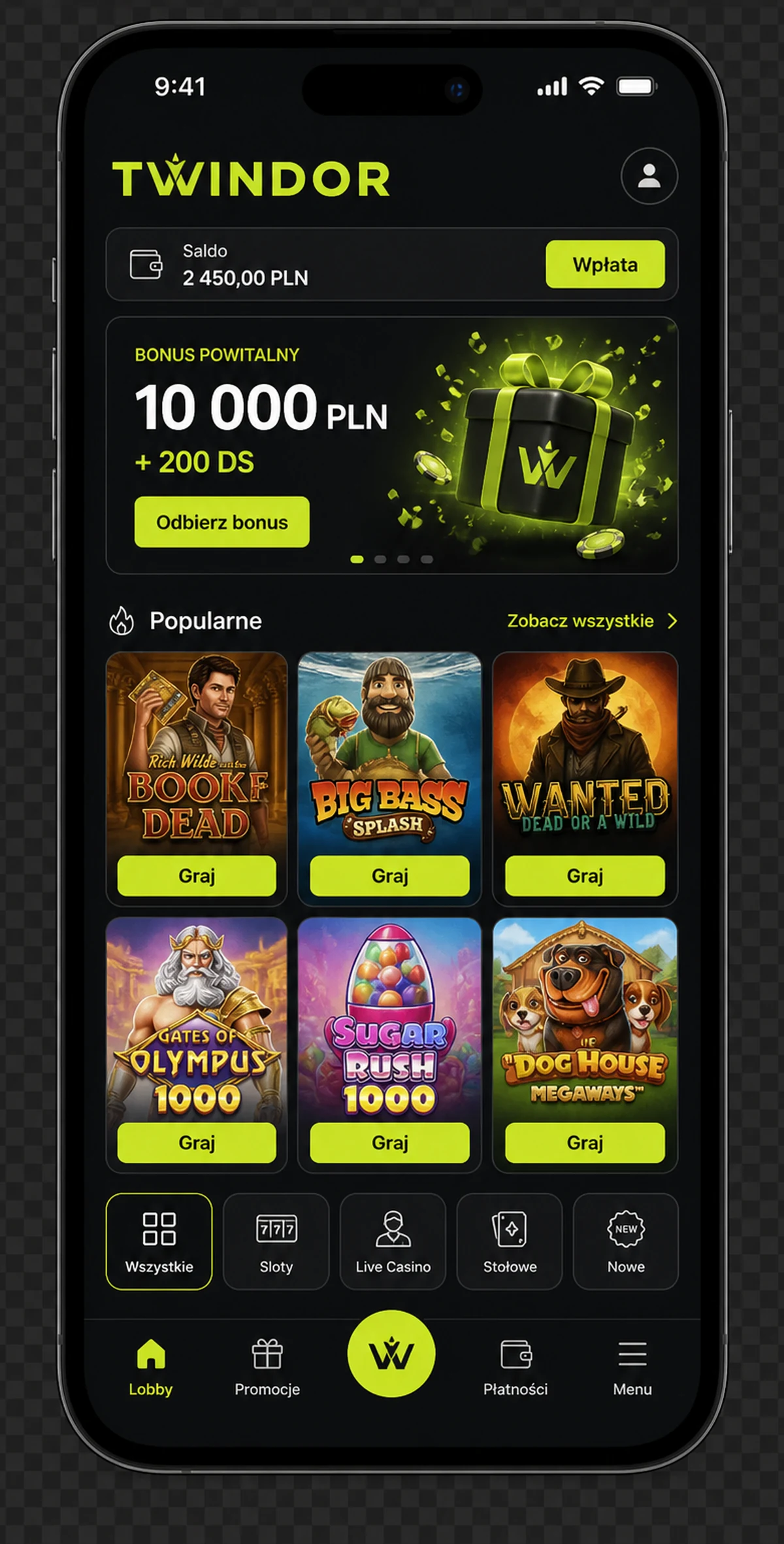 Twindor Casino aplikacja